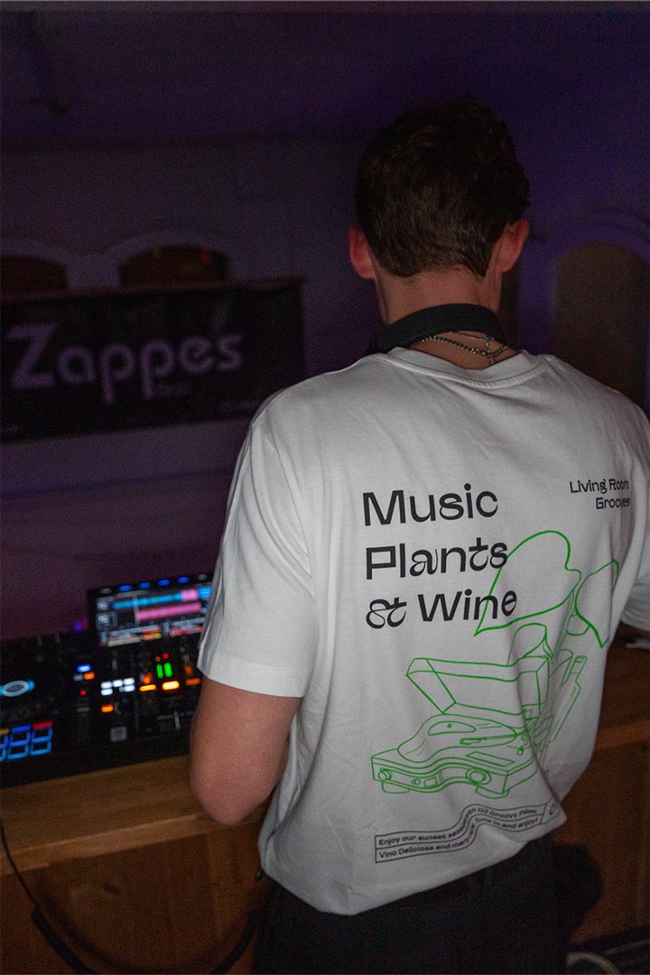 Music Plants and Wine T-shirt 