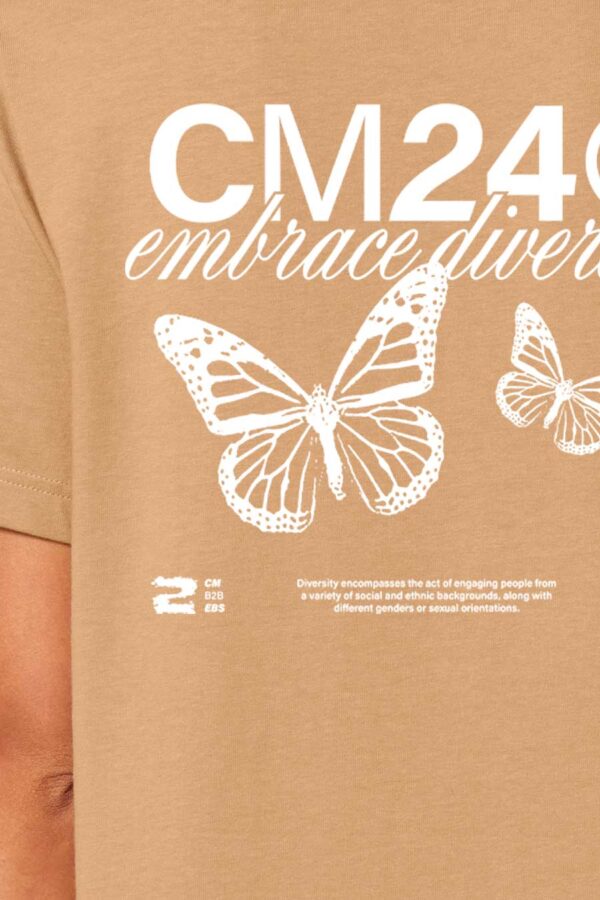 Embrace Diversity Collection T-Shirt Frontprint Latte
